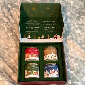 *NEW* Goose Creek Walking in a Winter Wonderland 3 Wick Candle Gift Box